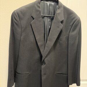 Vintage Armani Gray Collezioni Blazer, Italian Designer Jacket, Classic Business